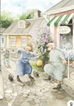 Vykort Inge Löök "Och fotbollen"