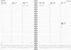 Weekly A5 kalenderrefill 2027