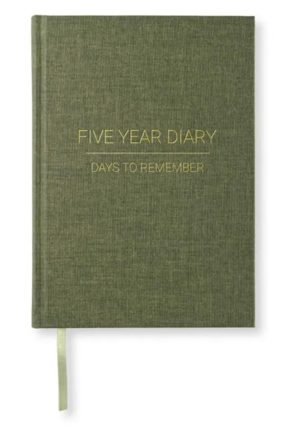 5 Year Journal A5 Khaki Green